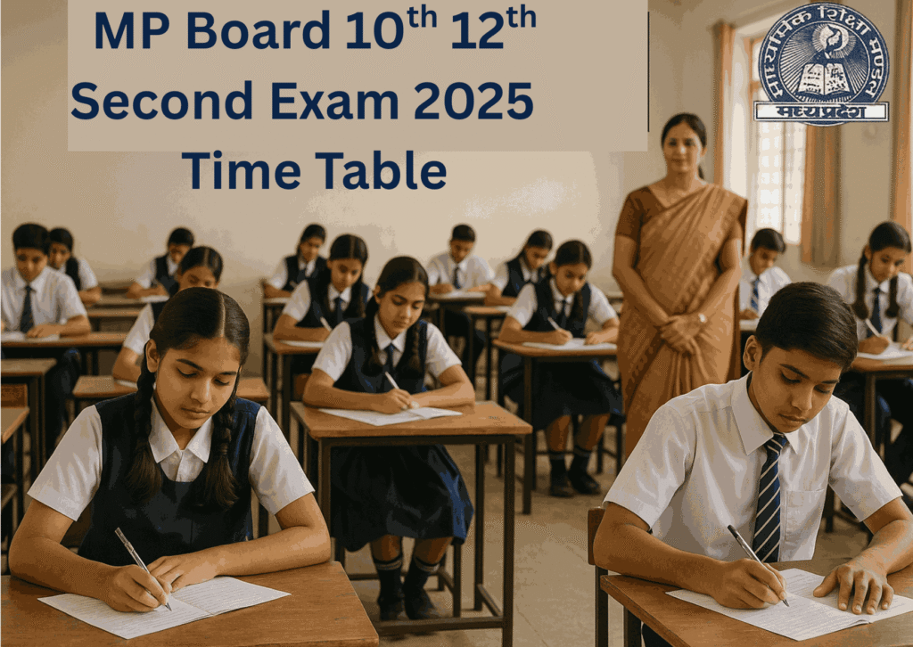 MP Board 10th 12th Second Exam 2025 Time Table