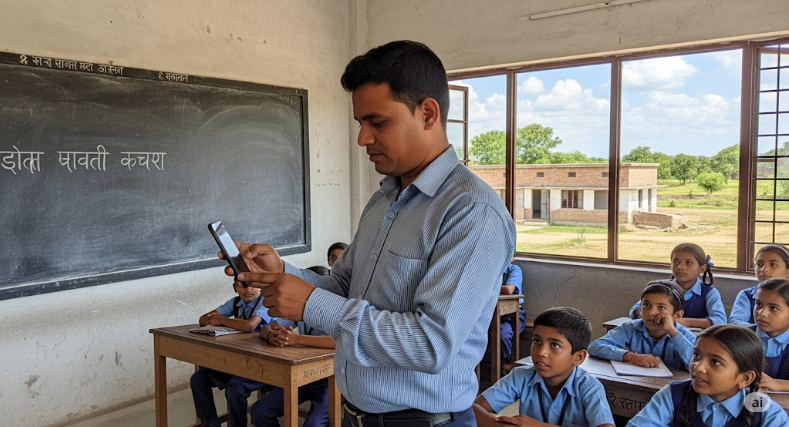 E Attandance for Govt School Teachers in MP