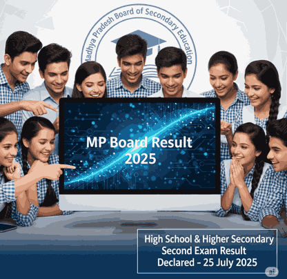 MP Board Second Exam Result 2025 Declared