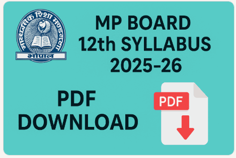 MP Board 12th Syllabus 2025-26 Pdf Download